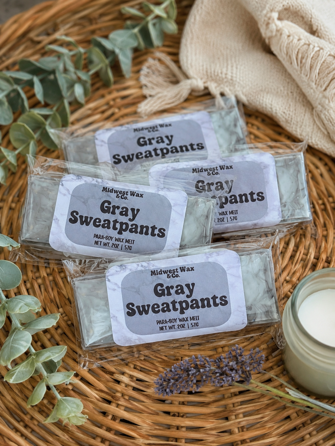 Gray Sweatpants Wax Melt