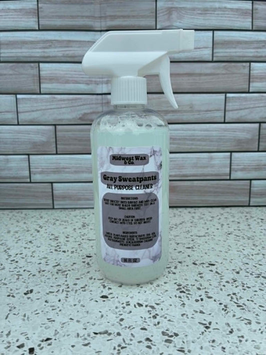Gray Sweatpants All Purpose Cleaner