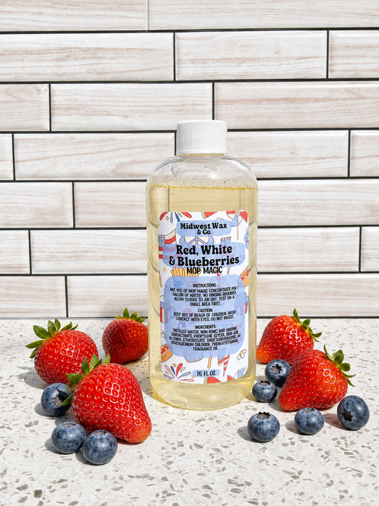 Red, White and Blueberries Mop Magic
