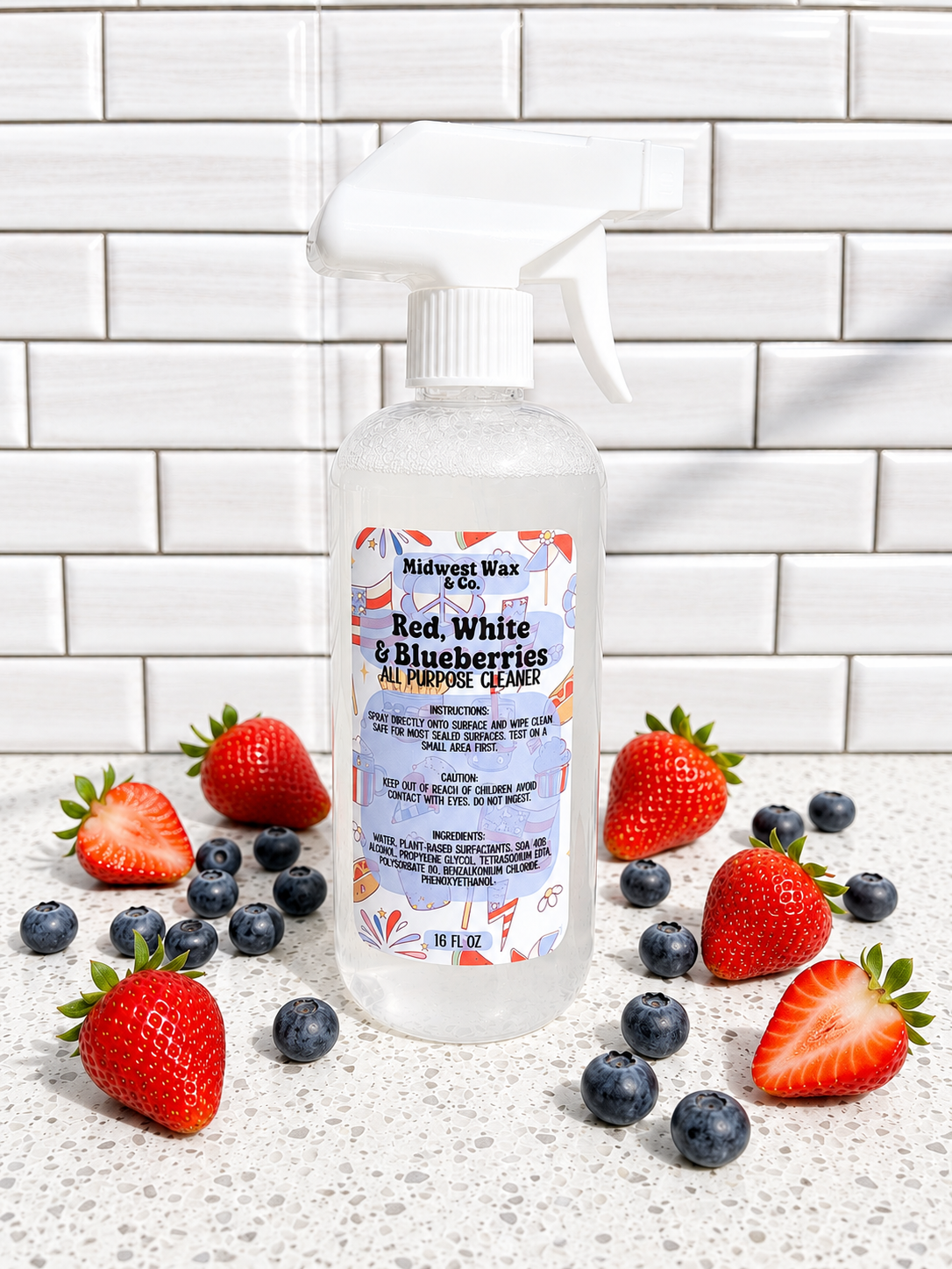 Red, White and Blueberries All Purpose Cleaner