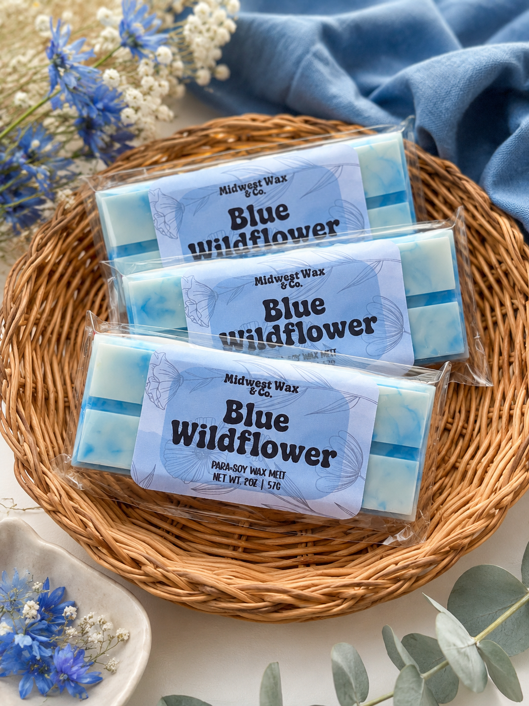 Blue Wildflower Wax Melt
